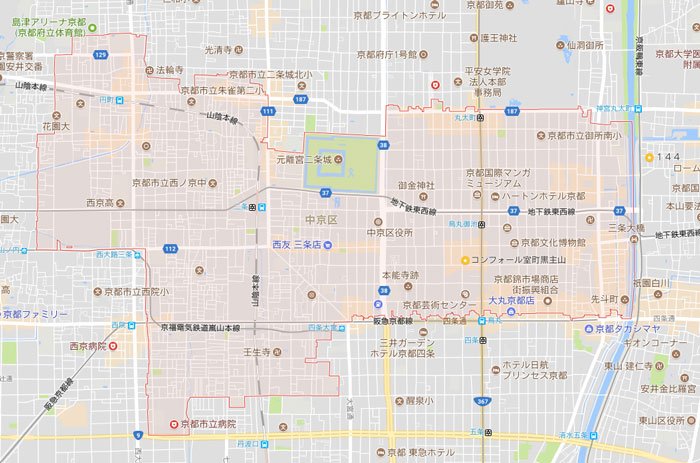 パソコン修理や設定に京都市中京区もお伺いしています