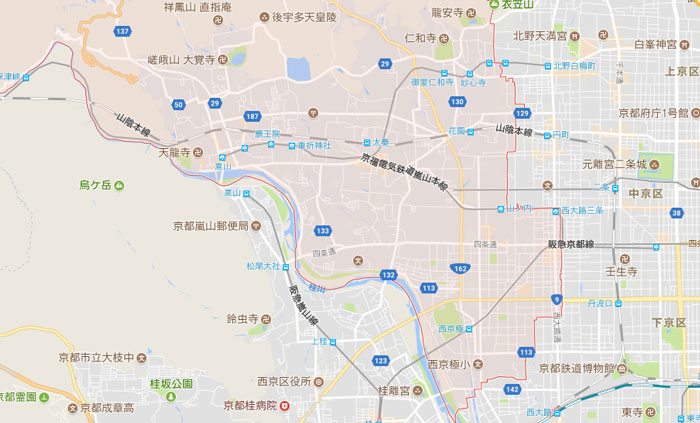 京都市右京区はNCOのパソコン修理 ご対応地域です