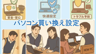 パソコン買い替え時の初期設定サービス|将来トラブルを減らす安心サポート