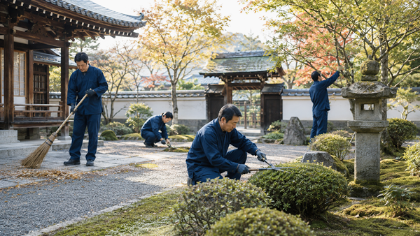 季節ごとの寺院管理