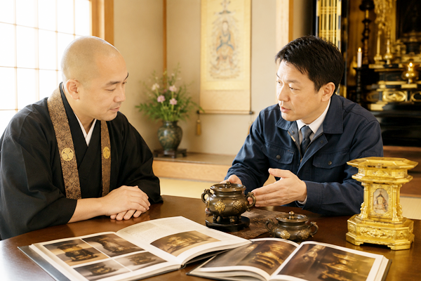 香炉の変色・くすみ相談事例