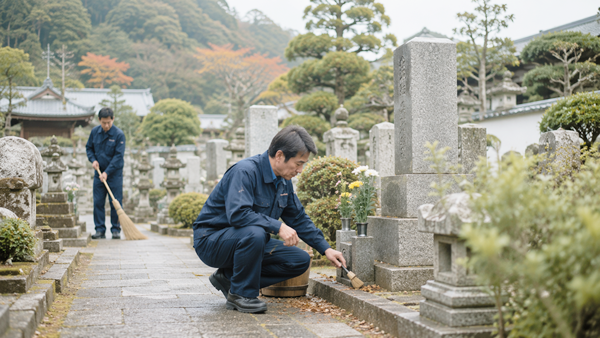 墓地の見回り・清掃・簡易整備